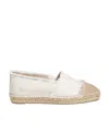 Castaã±er Logo Flats In White