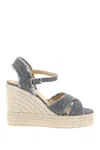 CASTAÃ±ER LUREX BROMELIA WEDGE SANDALS