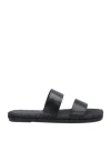 Castaã±er Castañer Man Espadrilles Black Size 9 Leather In Black