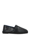 Castaã±er Castañer Man Espadrilles Black Size 9 Leather In Black