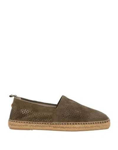 Castaã±er Castañer Man Espadrilles Brown Size 9 Leather