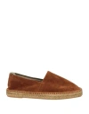 Castaã±er Castañer Man Espadrilles Camel Size 8 Leather In Beige