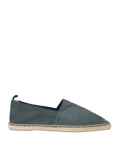 Castaã±er Castañer Man Espadrilles Purple Size 7 Leather In Purple