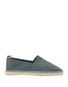 Castaã±er Castañer Man Espadrilles Slate Blue Size 9 Leather