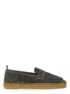Castaã±er Castañer Nacho Suede Leather Espadrilles In Grey