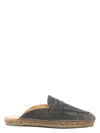 Castaã±er Castaner Nando Suede Leather Slippers In Grey