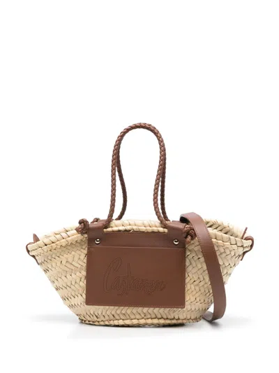 Castaã±er Mini Campania Bucket Bag In Natural