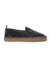 Castaã±er Castaner Suede Slip-on Shoes With Jute-wrapped Sole