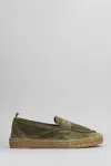 Castaã±er Nacho Suede Espadrilles In Green