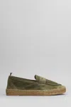 Castaã±er Nacho Suede Espadrilles In Green