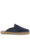 Castaã±er Castañer Nando Suede Leather Slippers In Blue