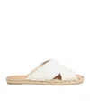 Castaã±er Palmera-032 Flats In White Canvas In White