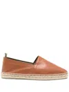Castaã±er Castaner Jake Leather Espadrilles In Brown