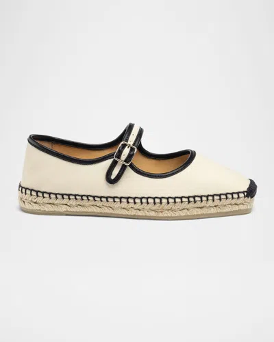 CASTAÃ±ER PADUA BICOLOR CANVAS MARY JANE ESPADRILLES