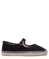 Castaã±er Castañer Padua Round Toe Espadrilles In Black