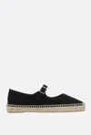 Castaã±er Castaner Classic Black Espadrille With Braided Jute Sole In Black