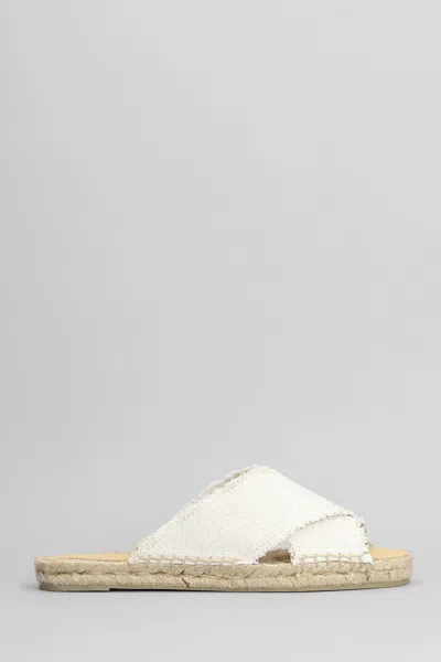 CASTAÃ±ER PALMERA-032 FLATS IN WHITE CANVAS