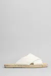 Castaã±er Palmera-032 Flats In White Canvas In White