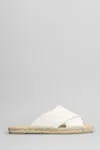 Castaã±er Palmera-032 Flats In White Canvas In White