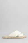 Castaã±er Palmera-032 Flats In White Canvas In White