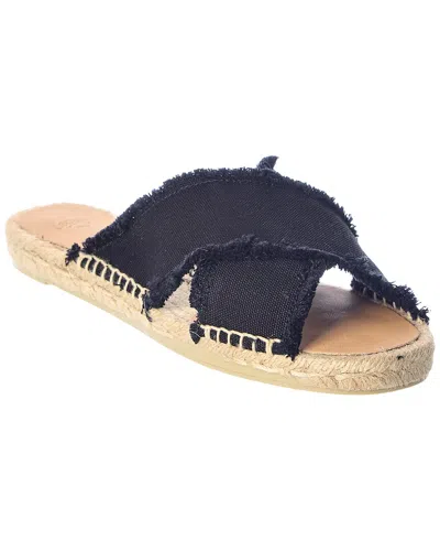 Castaã±er Castaer Palmera Canvas Sandal In Black