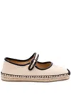 Castaã±er Castaner Black Espadrilles With Stylish Front Lacing In Neutrals