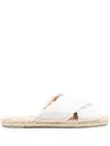 Castaã±er Palmera Flat Espadrilles In White