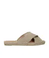 CASTAÃ±ER PALMERA FLAT-SOLED STRAW SANDALS