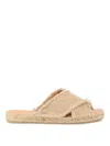 Castaã±er Palmera Raffia Sandals In Light Beige