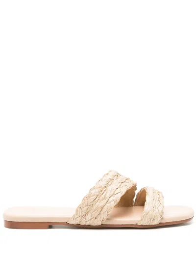 Castaã±er Paz Sandals In Neutrals
