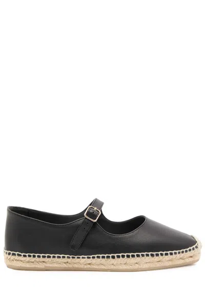 CASTAÃ±ER CASTAÑER PEPA LEATHER ESPADRILLE BALLET FLATS