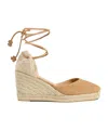 Castaã±er Platform Espadrilles In Nude