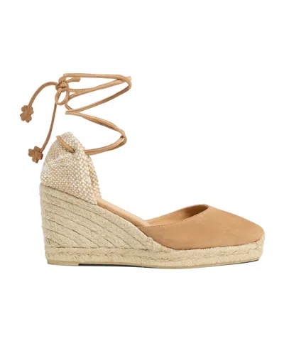 Castaã±er Platform Espadrilles In Nude