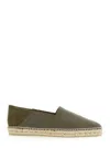 Castaã±er 'polo' Green Espadrillas With Braided Raphia Sole In Green