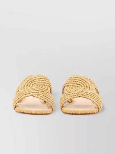 Castaã±er "prado" Braided Flat Sole Open Toe Sandals