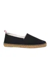 Castaã±er Raffia Platform Espadrilles Embroidered Detail In Black