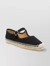 Castaã±er Castaner Classic Black Espadrille With Braided Jute Sole