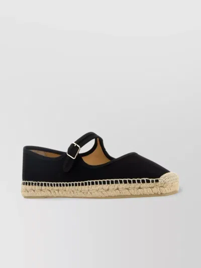 Castaã±er Round Toe Canvas Espadrilles With Espadrille Sole In Blue