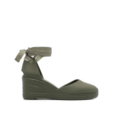 Castaã±er Rubber Pumps In Khaki Green