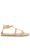 Castaã±er Castañer Ancient Greek Sandals X Castañer Woman Espadrilles Salmon Pink Size 7.5 Leather In Neutral