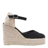 Castaã±er Castañer Woman Espadrilles Black Size 10 Textile Fibers In Black