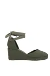 Castaã±er Rubber Pumps In Khaki Green