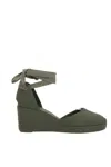 Castaã±er Rubber Pumps In Khaki Green