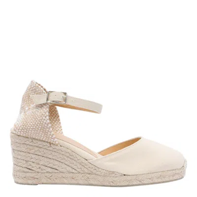 Castaã±er Bilina 105mm Wedge Espadrilles In White
