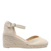Castaã±er Bilina 105mm Wedge Espadrilles In White