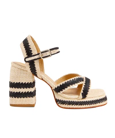 Castaã±er Square Open Toe Heel In Nude