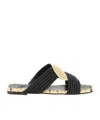 Castaã±er Castaner Prado Slide Sand In Black