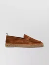 Castaã±er Suede Penny Strap Espadrilles With Round Toe