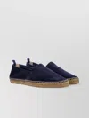 Castaã±er Suede Square Toe Espadrilles In Black