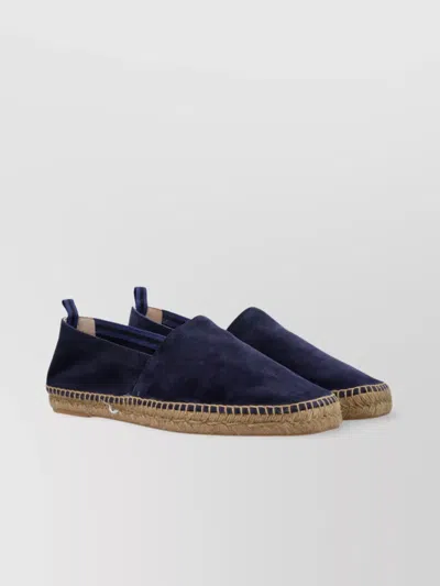 Castaã±er Suede Square Toe Espadrilles In Black
